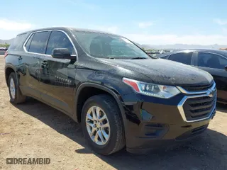 2021 Chevrolet Traverse LS with VIN 1GNERFKW0MJ165988, listed as a IAAI auction lot 42018002 with 72,315 mi miles. Bid and sale history available at carsss.com. Image 1.