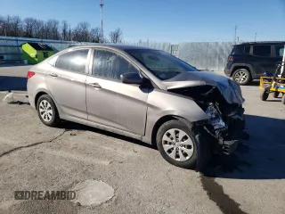 2017 Hyundai Accent SE with VIN KMHCT4AEXHU373715, listed as a Copart auction lot 46822765 with 125,398 mi miles and Salvage Title. Bid and sale history available at carsss.com. Image 4.