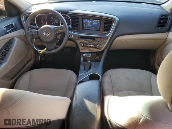 2015 Kia Optima LX with VIN 5XXGM4A76FG498508, listed as a Copart auction lot 81647284 with 95,851 mi miles and Clean Title. Bid and sale history available at carsss.com. Image 8.