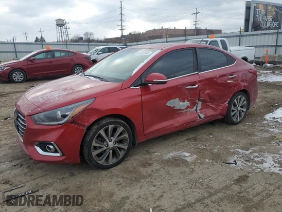 2018 Hyundai Accent Limited with VIN 3KPC34A39JE026125, listed as a Copart auction lot 41392945 with 138,620 mi miles and Salvage Title. Bid and sale history available at carsss.com. Image 1.