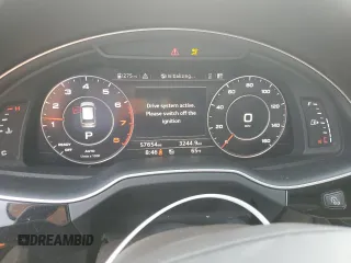 2018 Audi Q7 Premium Plus with VIN WA1LAAF79JD017453, listed as a Copart auction lot 53078955 with 57,654 mi miles and Salvage Title. Bid and sale history available at carsss.com. Image 9.