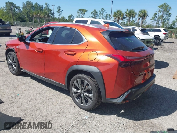 2020 Lexus UX 200 F Sport with VIN JTHE3JBH1L2023381, listed as a IAAI auction lot 41795195 with 88,098 mi miles and . Bid and sale history available at DreamBid. Image 3.