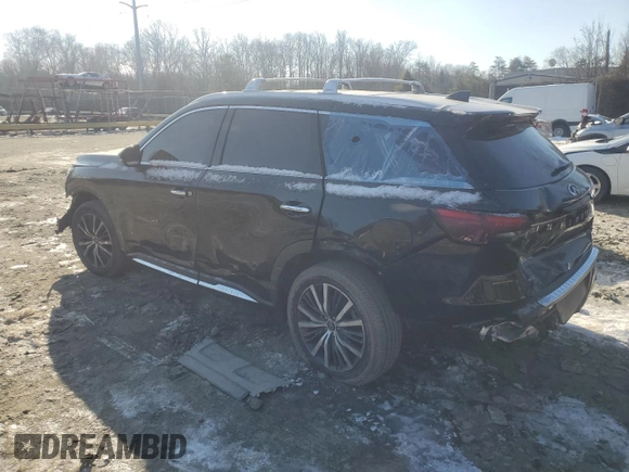 2022 Infiniti QX60 Sensory with VIN 5N1DL1GS6NC339921, listed as a Copart auction lot 88703725 with 23,571 mi miles and Salvage title. Bid and sale history available at DreamBid. Image 2.