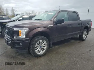 2018 Ford F-150 XL with VIN 1FTEW1EP3JKE71890, listed as a Copart auction lot 50772115 with 47,197 mi miles and Salvage Title. Bid and sale history available at carsss.com. Image 1.