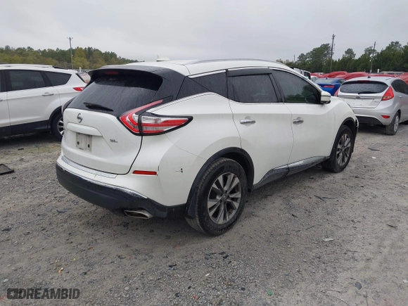 2017 Nissan Murano SV with VIN 5N1AZ2MG8HN119003, listed as a IAAI auction lot 41914020 with 119,931 mi miles. Bid and sale history available at carsss.com. Image 4.