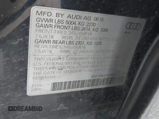 2017 Audi allroad Premium Plus with VIN WA18NAF40HA047579, listed as a IAAI auction lot 41465658 with 72,862 mi miles. Bid and sale history available at carsss.com. Image 9.
