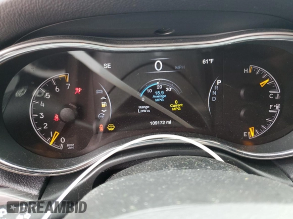 2019 Jeep Grand Cherokee Upland with VIN 1C4RJFAG0KC855981, listed as a Copart auction lot 51220695 with 109,172 mi miles and Salvage Title. Bid and sale history available at DreamBid. Image 9.