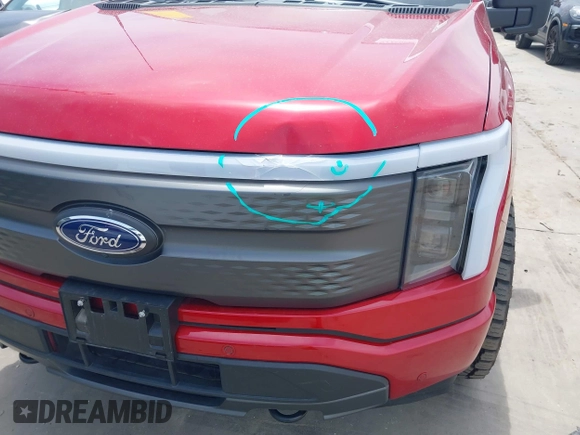 2023 Ford F-150 Lightning Pro with VIN 1FTVW1EL8PWG33656, listed as a IAAI auction lot 42260659 with 22,490 mi miles and . Bid and sale history available at DreamBid. Image 6.