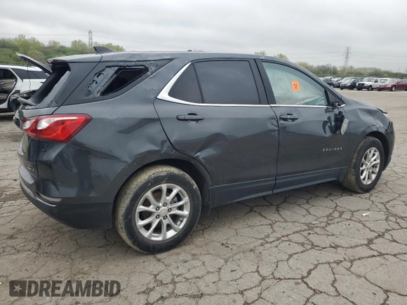 2021 Chevrolet Equinox LT with VIN 2GNAXUEV2M6143032, listed as a Copart auction lot 55396515 with 137,734 mi miles and Clean Title. Bid and sale history available at DreamBid. Image 3.