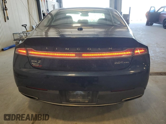 2017 Lincoln MKZ Select with VIN 3LN6L5D96HR664897, listed as a Copart auction lot 56030825 with 134,245 mi miles and Salvage title. Bid and sale history available at DreamBid. Image 6.