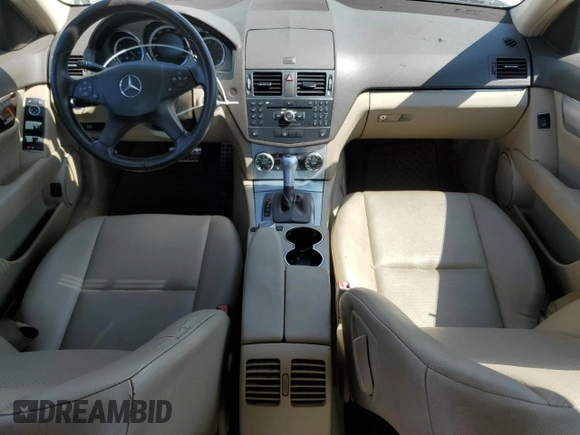 2011 Mercedes-Benz C 300 Sport with VIN WDDGF5EB4BA512612, listed as a Copart auction lot 61852515 with Not provided miles and Salvage title. Bid and sale history available at DreamBid. Image 8.