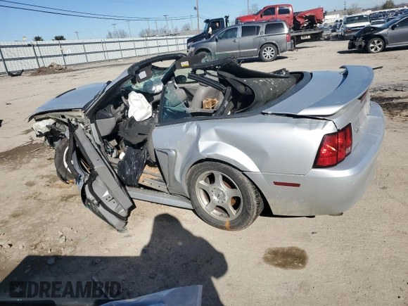 2003 Ford Mustang Deluxe with VIN 1FAFP44493F395992, listed as a Copart auction lot 41692825 with 0 mi miles and Salvage Title. Bid and sale history available at carsss.com. Image 2.