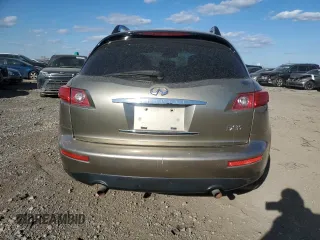 2005 Infiniti FX35 with VIN JNRAS08W15X220348, listed as a Copart auction lot 69458784 with 166,740 mi miles and Salvage Title. Bid and sale history available at carsss.com. Image 6.
