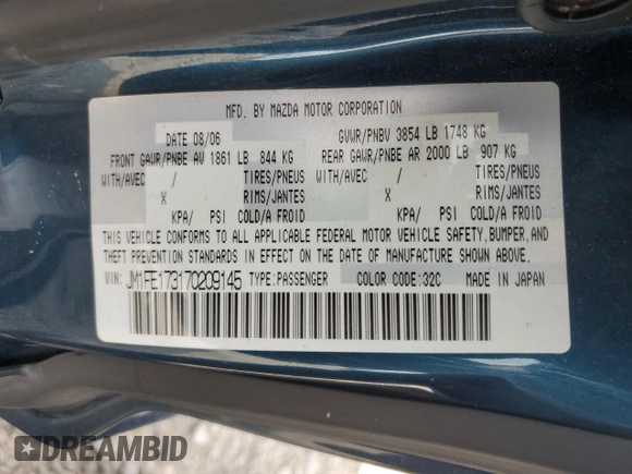 2007 Mazda RX-8 Touring z VIN JM1FE173170209145, wystawiony jako Copart lot #67613734 z przebiegiem 100 896 mil mil oraz Szkoda całkowita • Salvage title. Historia ofert i sprzedaży dostępna na DreamBid. Obrazek 14.