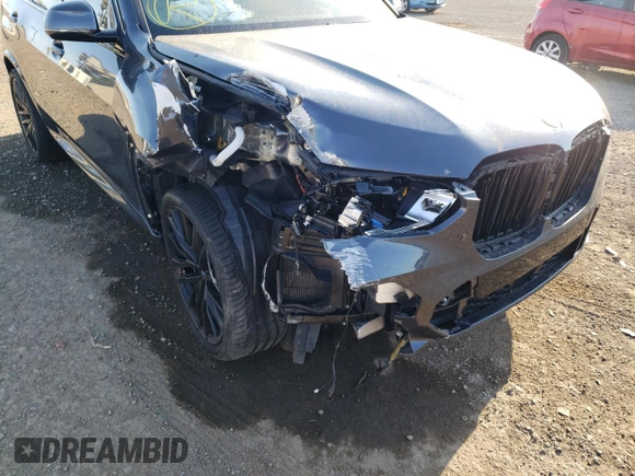 2020 BMW X5 M50i with VIN 5UXJU4C09LLE45708, listed as a Copart auction lot 58155442 with Not Provided miles. Bid and sale history available at carsss.com. Image 9.