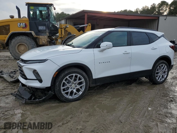 2023 Chevrolet Blazer LT с VIN 3GNKBJRS4PS111853, выставлен на аукционе Copart как лот 44894015 с пробегом 25 129 миль миль и Списание • Salvage title. История ставок и продаж доступна на DreamBid. Изображение 1.