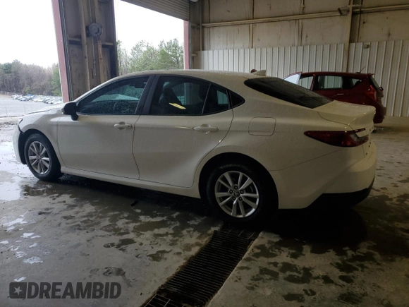 2025 Toyota Camry LE with VIN 4T1DAACK4SU048688, listed as a Copart auction lot 48295745 with 9,999 mi miles and Salvage Title. Bid and sale history available at carsss.com. Image 2.
