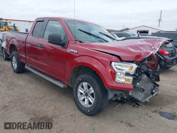 2017 Ford F-150 XL with VIN 1FTEX1E84HKD63147, listed as a IAAI auction lot 41148445 with 106,670 mi miles. Bid and sale history available at carsss.com. Image 1.
