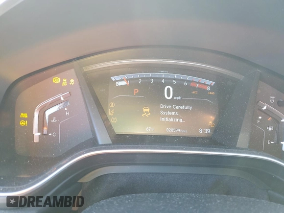 2019 Honda CR-V Touring with VIN 2HKRW2H91KH625453, listed as a Copart auction lot 52148075 with 28,599 mi miles and Non Repairable. Bid and sale history available at carsss.com. Image 9.