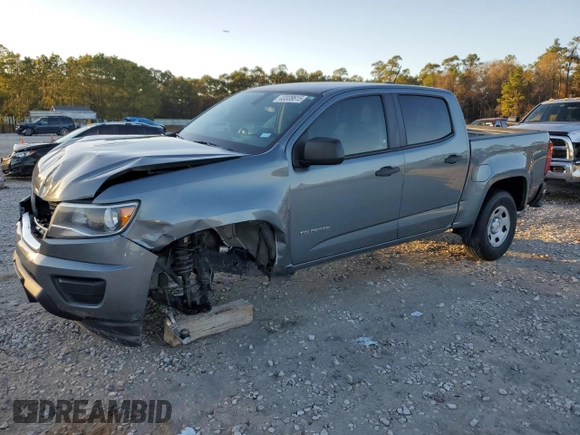 2019 Chevrolet Colorado 2WD Work Truck with VIN 1GCGSBEN4K1166284, listed as a Copart auction lot 43338615 with 147,585 mi miles and Salvage Title. Bid and sale history available at carsss.com. Image 1.