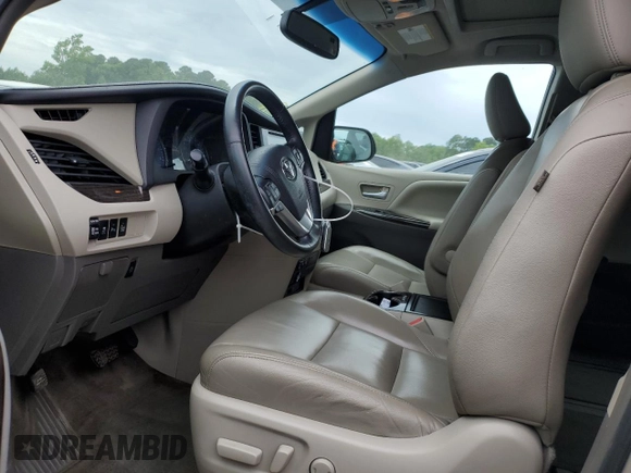 2015 Toyota Sienna Limited with VIN 5TDDK3DC9FS105465, listed as a Copart auction lot 59595595 with 80,348 mi miles and Salvage title. Bid and sale history available at DreamBid. Image 7.