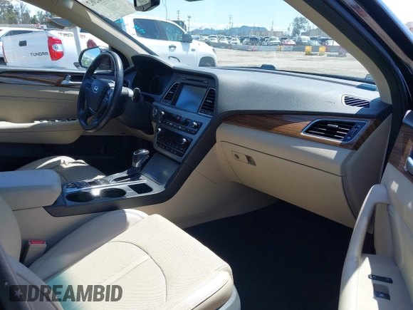 2015 Hyundai Sonata 2.4L Sport with VIN 5NPE34AFXFH163452, listed as a IAAI auction lot 41946262 with 47,730 mi miles. Bid and sale history available at carsss.com. Image 5.