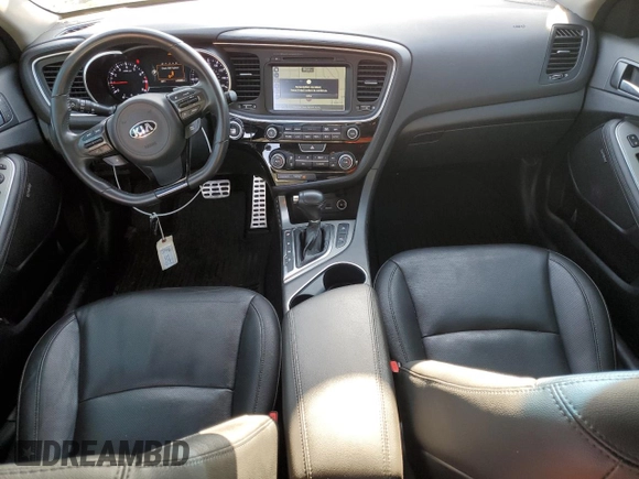 2015 Kia Optima SX Turbo with VIN 5XXGR4A64FG369434, listed as a Copart auction lot 53013555 with 119,398 mi miles and Salvage title. Bid and sale history available at DreamBid. Image 8.