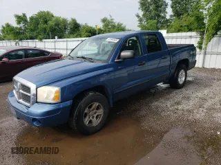 2005 Dodge Dakota SLT with VIN 1D7HW48N95S350169, listed as a Copart auction lot 61949065 with 221,890 mi miles and Salvage title. Bid and sale history available at DreamBid. Image 1.