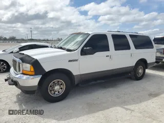 2001 Ford Excursion Special Serv with VIN 1FMNU40L91EB17507, listed as a Copart auction lot 77062104 with 213,599 mi miles and Salvage Title. Bid and sale history available at DreamBid. Image 1.