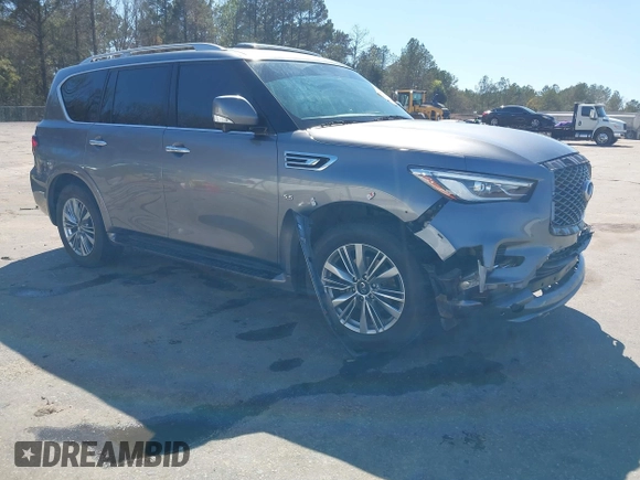 2018 Infiniti QX80 with VIN JN8AZ2NF2J9665048, listed as a IAAI auction lot 41791793 with 166,190 mi miles and . Bid and sale history available at DreamBid. Image 1.