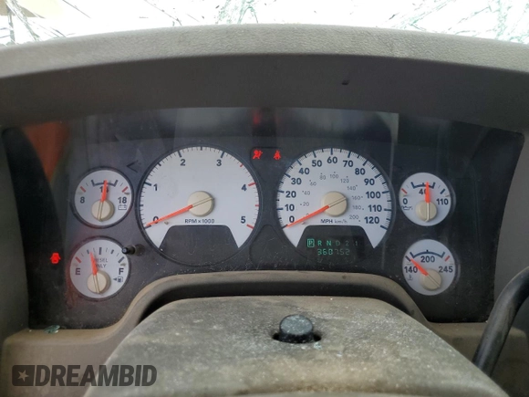 2006 Dodge Ram 2500 SLT with VIN 1D7KS28C96J234997, listed as a Copart auction lot 72061684 with 360,752 mi miles and Salvage Title. Bid and sale history available at carsss.com. Image 9.