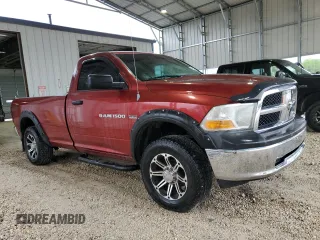 2012 Ram 1500 Tradesman with VIN 3C6JD7DT1CG194664, listed as a Copart auction lot 55209915 with 158,592 mi miles and Salvage title. Bid and sale history available at DreamBid. Image 4.
