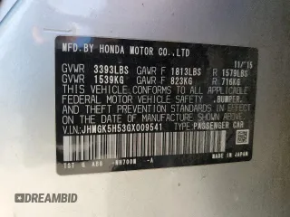2016 Honda Fit LX z VIN JHMGK5H53GX009541, wystawiony jako Copart lot #56158035 z przebiegiem 260 565 mil mil oraz Szkody całkowita. Historia ofert i sprzedaży dostępna na DreamBid. Obrazek 12.