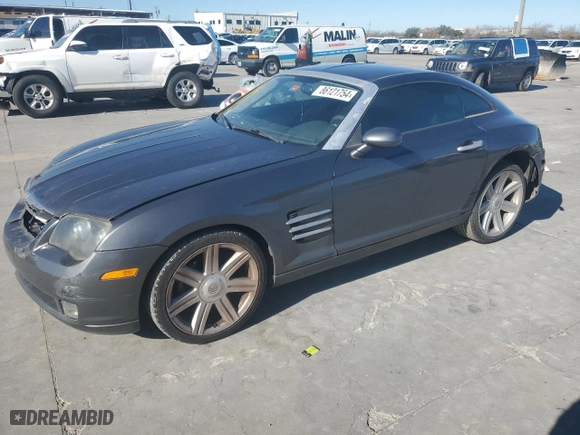 2005 Chrysler Crossfire Limited with VIN 1C3AN69L25X025586, listed as a Copart auction lot 86121754 with 86789 miles and Salvage Title. Bid and sale history available at carsss.com. Image 1.