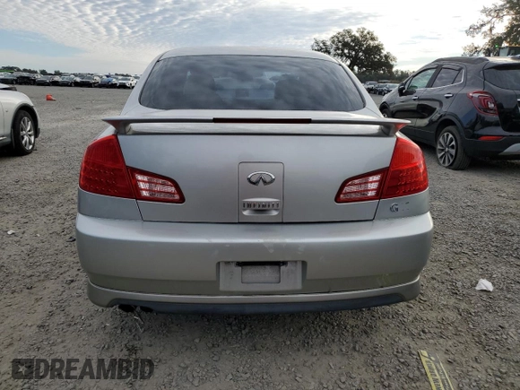 2003 Infiniti G35 w/Leather with VIN JNKCV51E93M007966, listed as a Copart auction lot 87690955 with 108,351 mi miles and Salvage Title. Bid and sale history available at carsss.com. Image 6.
