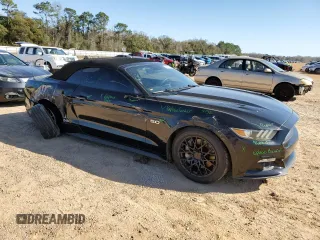 2015 Ford Mustang GT Premium with VIN 1FATP8FF0F5332038, listed as a Copart auction lot 48799725 with 105,866 mi miles and Salvage Title. Bid and sale history available at DreamBid. Image 4.