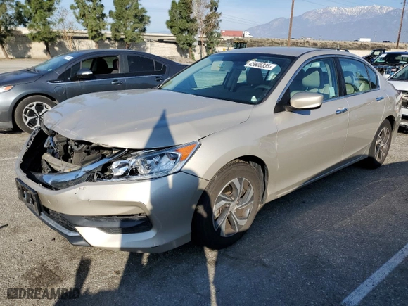 2016 Honda Accord Sedan LX with VIN 1HGCR2F37GA066292, listed as a Copart auction lot 45606335 with 76,836 mi miles and Salvage Title. Bid and sale history available at carsss.com. Image 1.