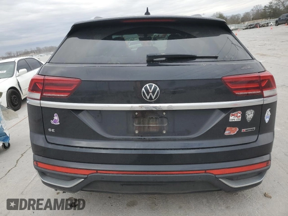 2021 Volkswagen Atlas SE with VIN 1V2KC2CA2MC227967, listed as a Copart auction lot 48423525 with 53,126 mi miles and Salvage title. Bid and sale history available at DreamBid. Image 6.