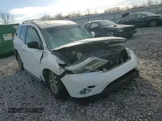 2015 Nissan Pathfinder SV with VIN 5N1AR2MN9FC722484, listed as a Copart auction lot 48152865 with 158,445 mi miles and Salvage Title. Bid and sale history available at carsss.com. Image 12.