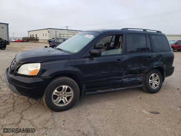 2004 Honda Pilot EX with VIN 5FNYF18554B000834, listed as a Copart auction lot 48738425 with 179,626 mi miles and Salvage Title. Bid and sale history available at carsss.com. Image 1.