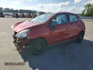 2014 Mitsubishi Mirage DE with VIN ML32A3HJ2EH010982, listed as a Copart auction lot 57652965 with 99,864 mi miles and Salvage title. Bid and sale history available at DreamBid. Image 1.