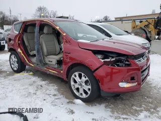 2016 Ford Escape Titanium with VIN 1FMCU9JXXGUA62330, listed as a Copart auction lot 45338705 with 65,722 mi miles and Salvage Title. Bid and sale history available at carsss.com. Image 4.
