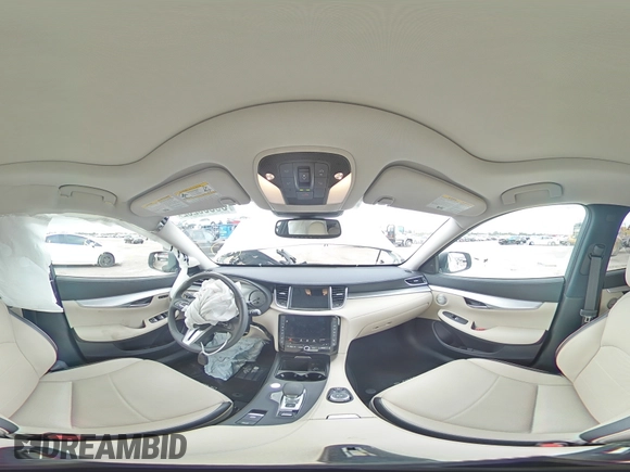 2022 Infiniti QX50 Essential with VIN 3PCAJ5CBXNF117489, listed as a Copart auction lot 68356262 with 4,379 mi miles and . Bid and sale history available at DreamBid. Image 14.