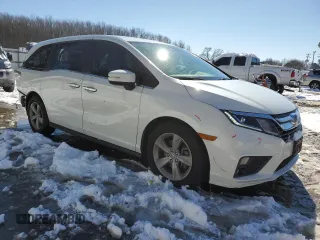 2020 Honda Odyssey EX with VIN 5FNRL6H54LB051900, listed as a Copart auction lot 45345905 with 47,958 mi miles and Salvage title. Bid and sale history available at DreamBid. Image 4.