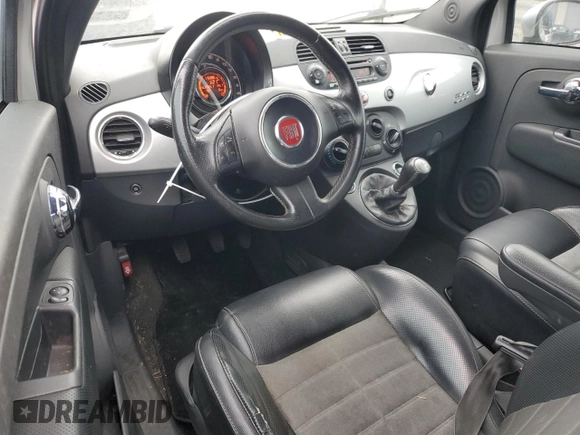 2013 FIAT 500 Turbo with VIN 3C3CFFHH3DT554249, listed as a Copart auction lot 47498855 with 116,986 mi miles and Clean title. Bid and sale history available at DreamBid. Image 8.
