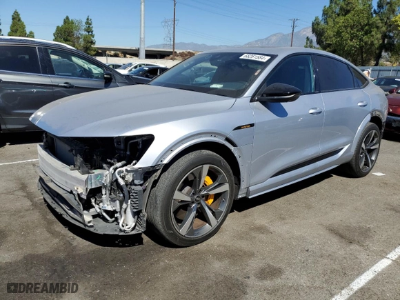 2022 Audi e-tron S Sportback Premium Plus with VIN WA11CBGEXNB036762, listed as a Copart auction lot 68261584 with NaN miles and Salvage Title. Bid and sale history available at carsss.com. Image 1.
