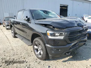 2022 Ram 1500 Big Horn with VIN 1C6SRFFT8NN245195, listed as a Copart auction lot 48547915 with 53,772 mi miles and Salvage Title. Bid and sale history available at carsss.com. Image 4.