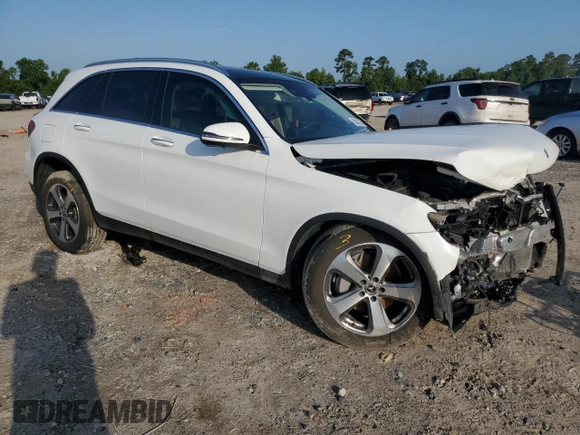 2019 Mercedes-Benz GLC 300 with VIN WDC0G4JBXKV130967, listed as a Copart auction lot 56243325 with Not provided miles and Salvage title. Bid and sale history available at DreamBid. Image 4.