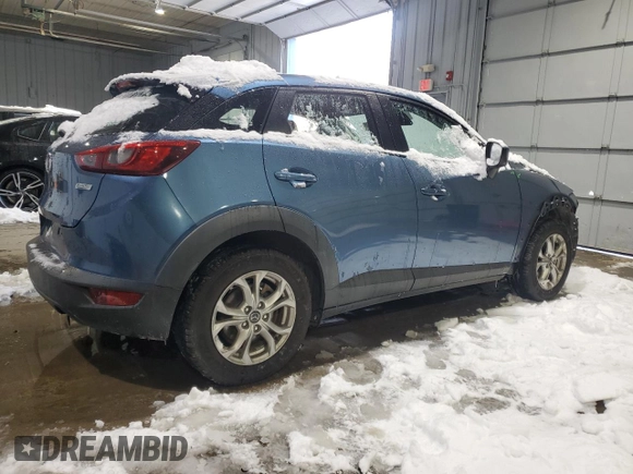 2018 Mazda CX-3 Sport with VIN JM1DKFB71J1311604, listed as a Copart auction lot 44388235 with 78,783 mi miles and Salvage Title. Bid and sale history available at DreamBid. Image 3.