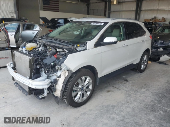 2020 Ford Edge Titanium z VIN 2FMPK4K98LBA31927, wystawiony jako Copart lot #58769015 z przebiegiem 40 609 mil mil oraz Szkoda całkowita • Salvage title. Historia ofert i sprzedaży dostępna na DreamBid. Obrazek 1.